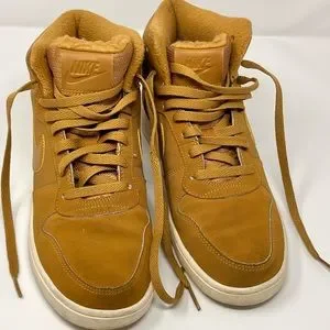 Nike | Shoes | Nike Sherpa Fur Tongue Camel Tan High Top  display picture 2